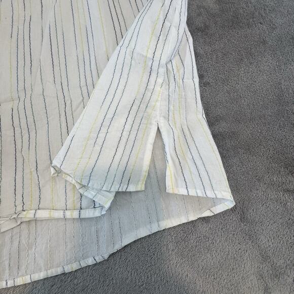 Loft Beach Blouse Sz Small Tank Cotton Spaghetti Strap Beachy Coastal Ombré - Picture 8 of 8